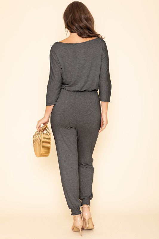 
 Effortless Elegance: The Quarter Sleeve Blouson Jumpsuit
 This Quarter Sleeve Blouson Jumpsuit seamlessly combines comfort with style to elevate your wardrobe. WheCoeur de la Mode