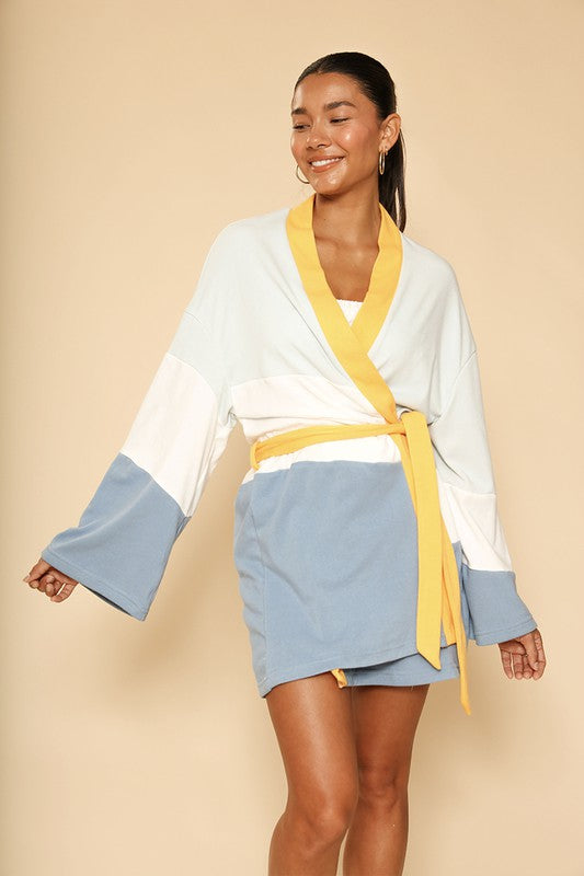 Sunset terry cloth novelty robe Miss Sparkling