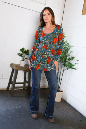 The Scarlet Fields Babydoll Blouse