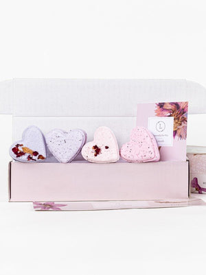 5 heart shaped Shower Steamers Gift Set - Coeur de la Mode