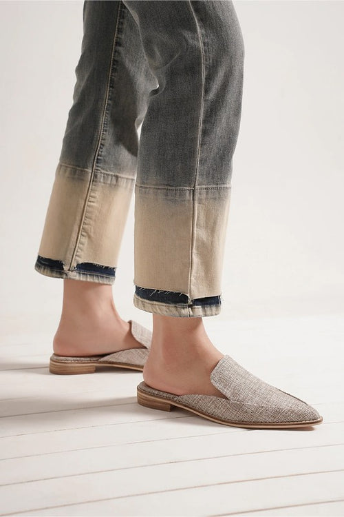 D-GRIM-10W-Flat Sandals Mule for Casual Comfort - Coeur de la Mode