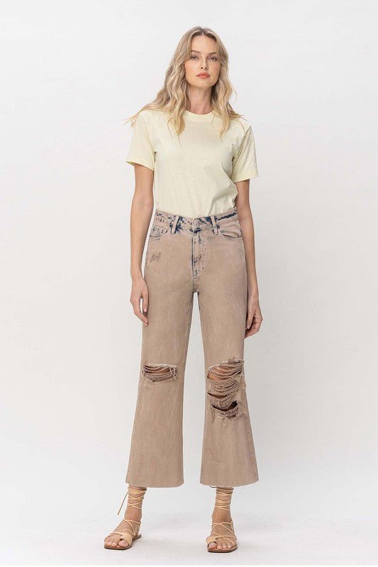 90s Vintage Crop Flare - Coeur de la Mode