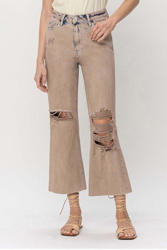 90s Vintage Crop Flare - Coeur de la Mode
