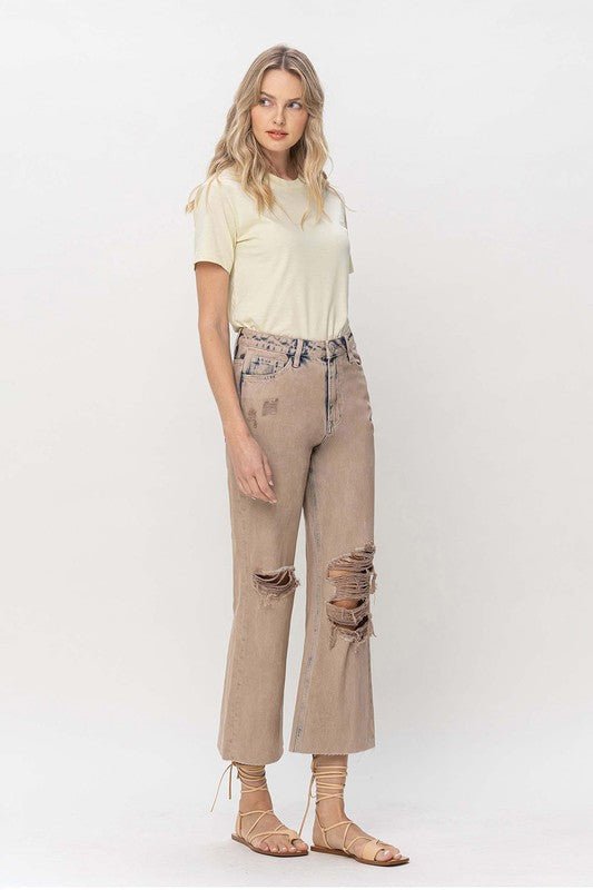 90s Vintage Crop Flare - Coeur de la Mode