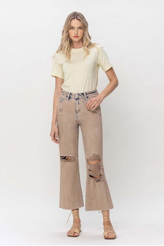 90s Vintage Crop Flare - Coeur de la Mode
