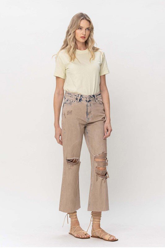 90s Vintage Crop Flare - Coeur de la Mode
