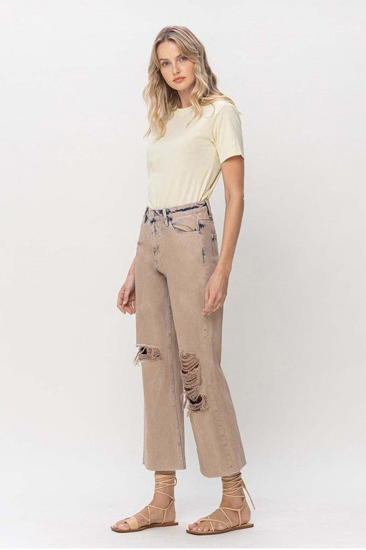 90s Vintage Crop Flare - Coeur de la Mode