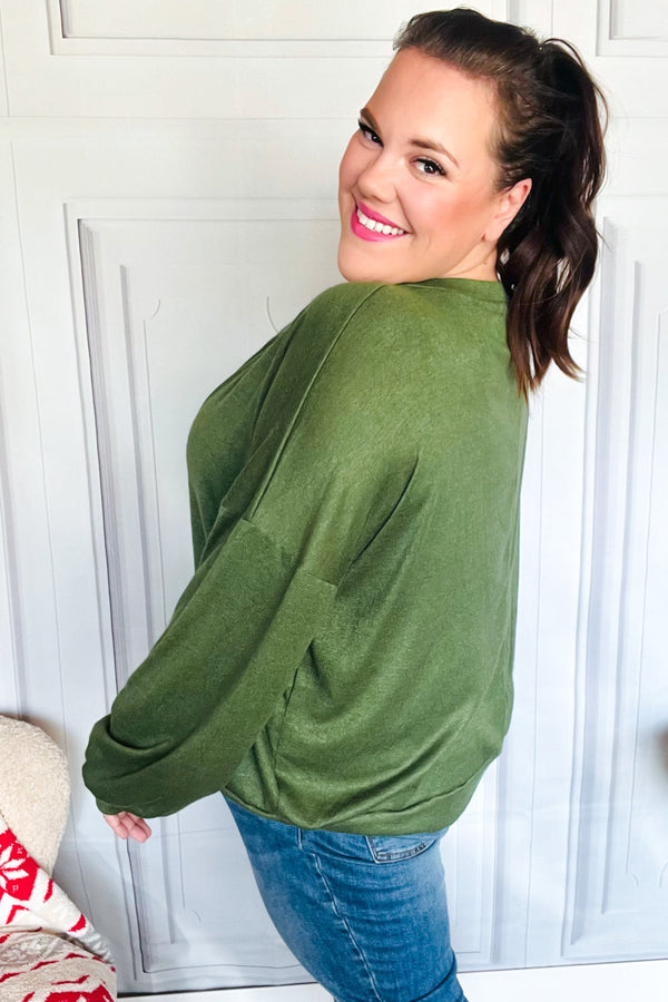 Be Merry Forest Green Nutcracker Sequin Hacci Top - Coeur de la Mode