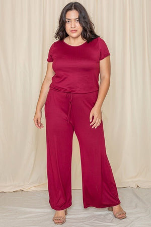 American-Made Comfort: The Essential Short Sleeve Jumpsuit with Pockets - Coeur de la Mode