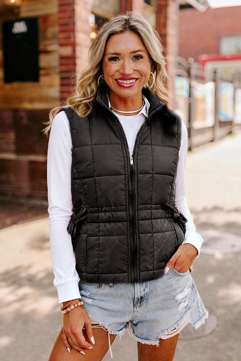 By the Campfire Cozy Black Vest