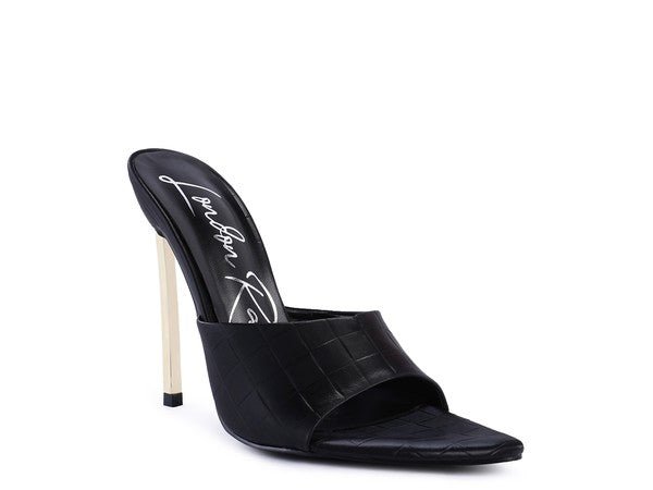 BOTTOMS UP Pointed High Heel Sandal - Coeur de la Mode