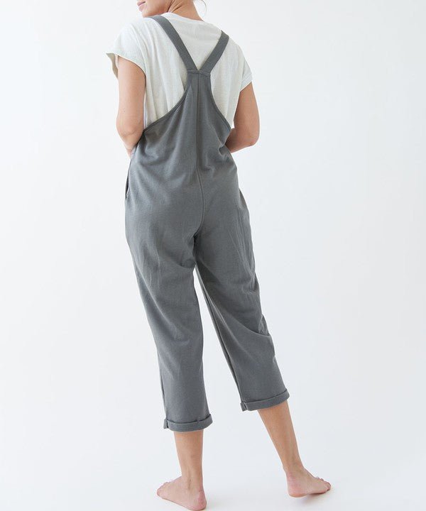 BRUSHED ORGANIC HEMP Relaxed Fit Overalls - Coeur de la Mode