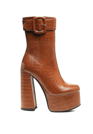 Bumpy Platform Bootie - Coeur de la Mode