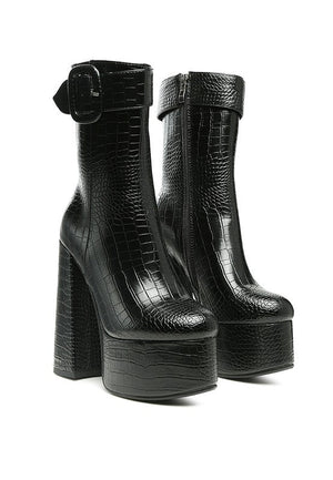 Bumpy Platform Bootie - Coeur de la Mode