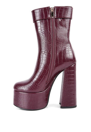 Bumpy Platform Bootie - Coeur de la Mode