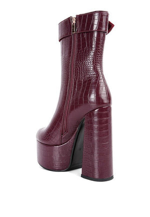 Bumpy Platform Bootie - Coeur de la Mode