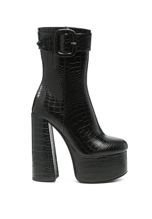 Bumpy Platform Bootie - Coeur de la Mode