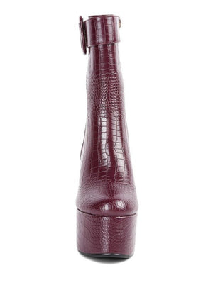 Bumpy Platform Bootie - Coeur de la Mode
