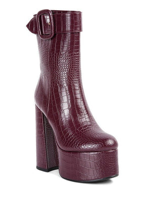 Bumpy Platform Bootie - Coeur de la Mode