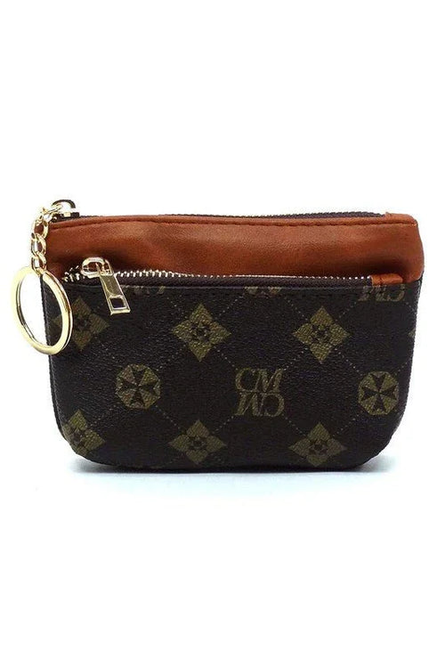 CM Monogram Keychain Coin Purse - Coeur de la Mode