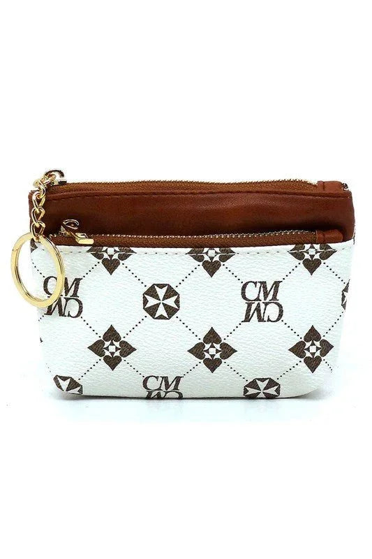 CM Monogram Keychain Coin Purse - Coeur de la Mode