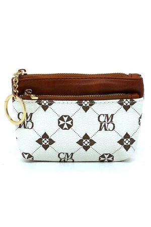 CM Monogram Keychain Coin Purse - Coeur de la Mode