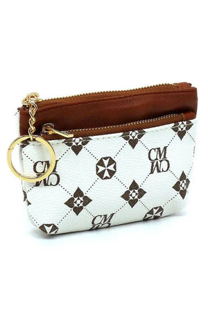 CM Monogram Keychain Coin Purse - Coeur de la Mode