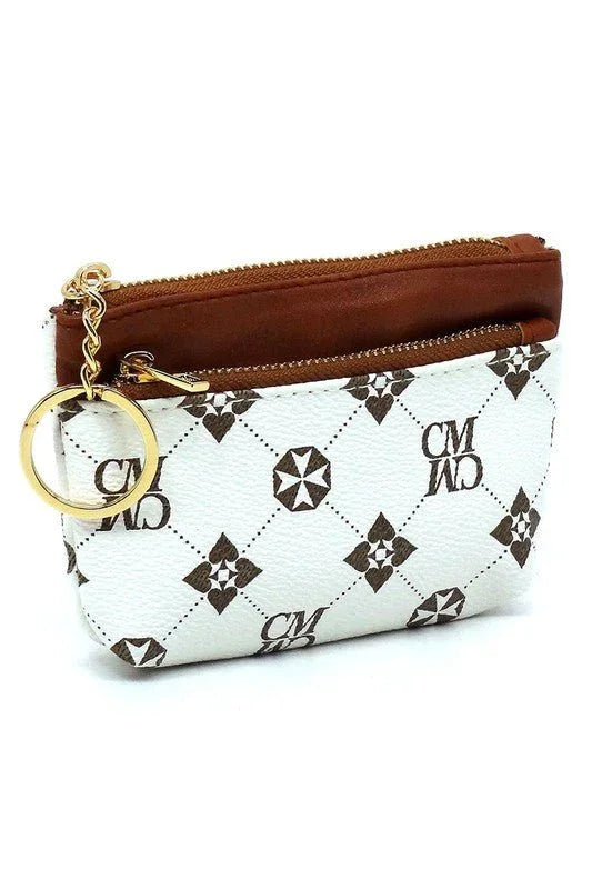 CM Monogram Keychain Coin Purse - Coeur de la Mode
