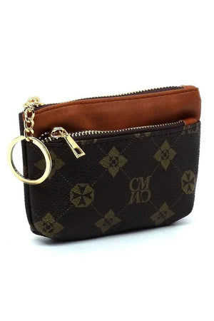 CM Monogram Keychain Coin Purse - Coeur de la Mode