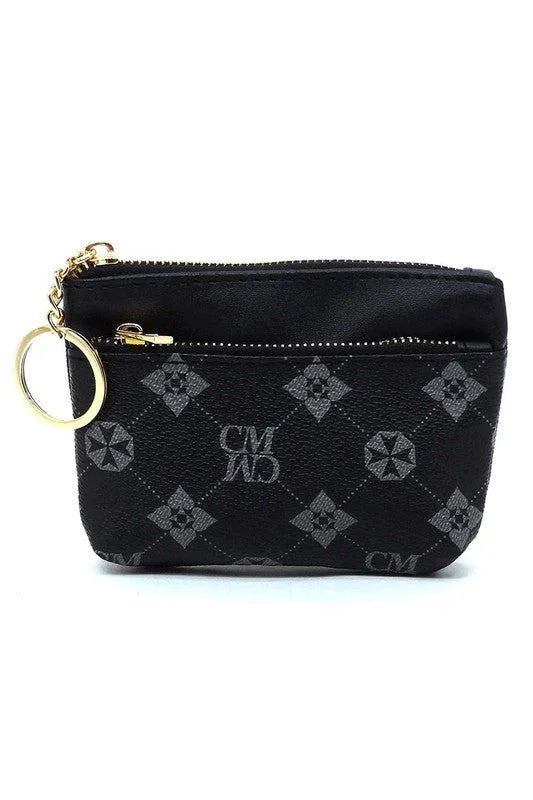 CM Monogram Keychain Coin Purse - Coeur de la Mode