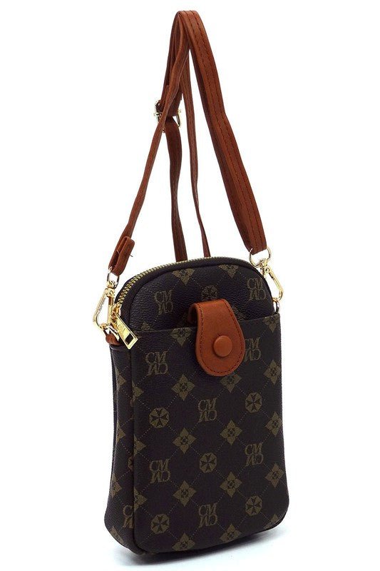 CM Monogram Mini Crossbody Bag Cell Phone Purse - Coeur de la Mode