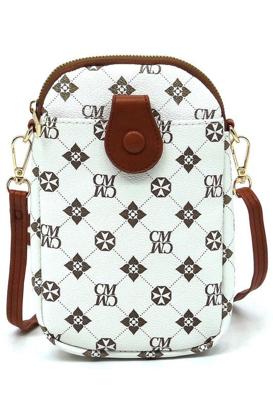 CM Monogram Mini Crossbody Bag Cell Phone Purse - Coeur de la Mode