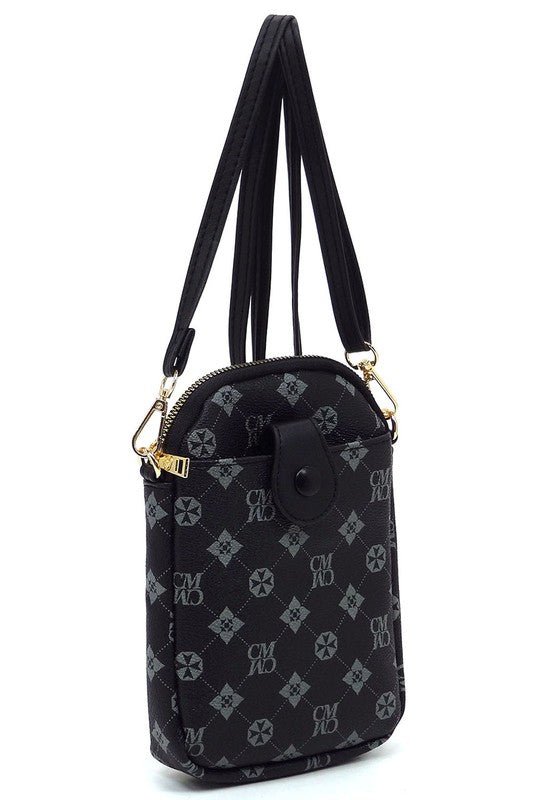 CM Monogram Mini Crossbody Bag Cell Phone Purse - Coeur de la Mode