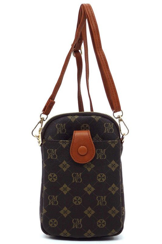 CM Monogram Mini Crossbody Bag Cell Phone Purse - Coeur de la Mode