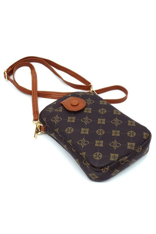 CM Monogram Mini Crossbody Bag Cell Phone Purse - Coeur de la Mode