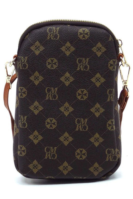 CM Monogram Mini Crossbody Bag Cell Phone Purse - Coeur de la Mode