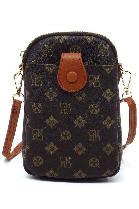 CM Monogram Mini Crossbody Bag Cell Phone Purse - Coeur de la Mode