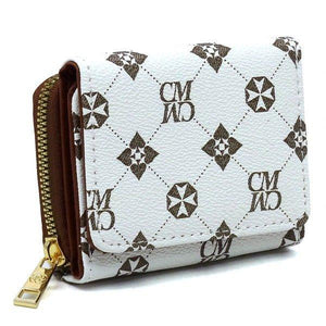 CM Monogram Tri-fold Wallet - Coeur de la Mode