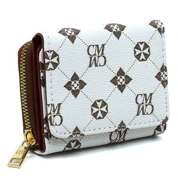 CM Monogram Tri-fold Wallet - Coeur de la Mode