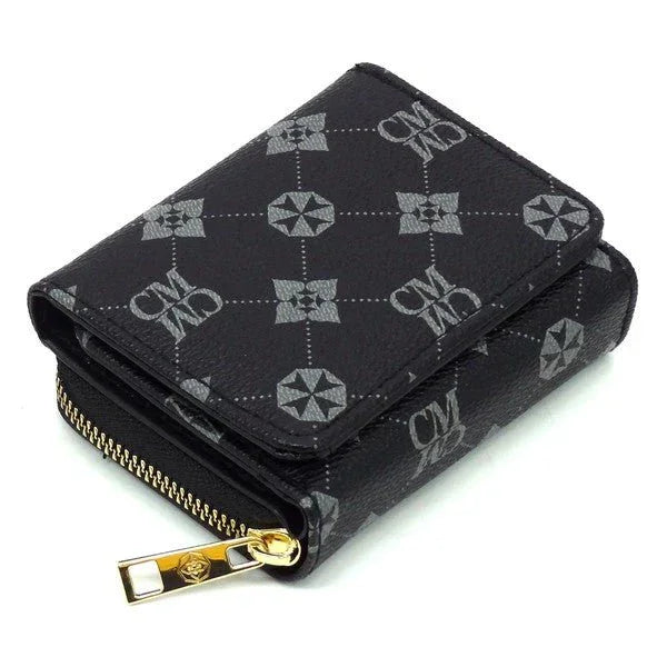 CM Monogram Tri-fold Wallet - Coeur de la Mode