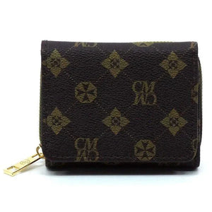 CM Monogram Tri-fold Wallet - Coeur de la Mode