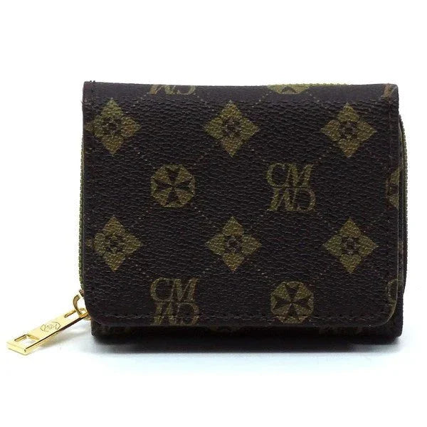 CM Monogram Tri-fold Wallet - Coeur de la Mode