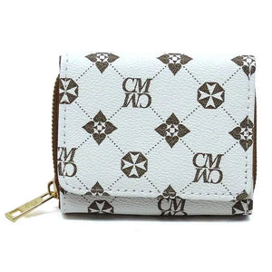 CM Monogram Tri-fold Wallet - Coeur de la Mode