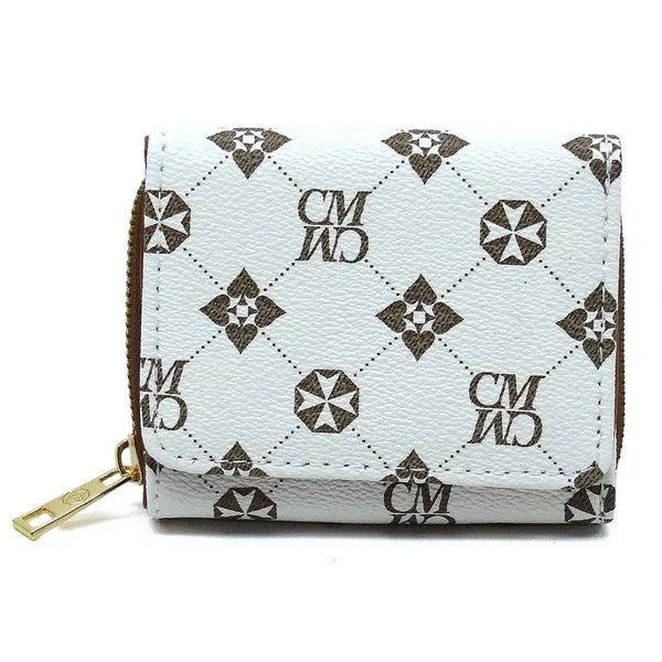 CM Monogram Tri-fold Wallet - Coeur de la Mode