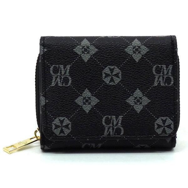 CM Monogram Tri-fold Wallet - Coeur de la Mode