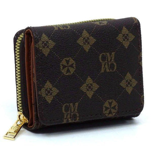 CM Monogram Tri-fold Wallet - Coeur de la Mode