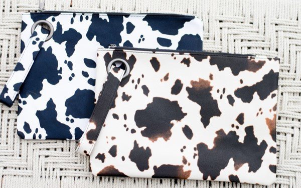 Cow Print Oversized Everyday Clutch - Coeur de la Mode