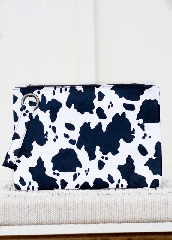 Cow Print Oversized Everyday Clutch - Coeur de la Mode