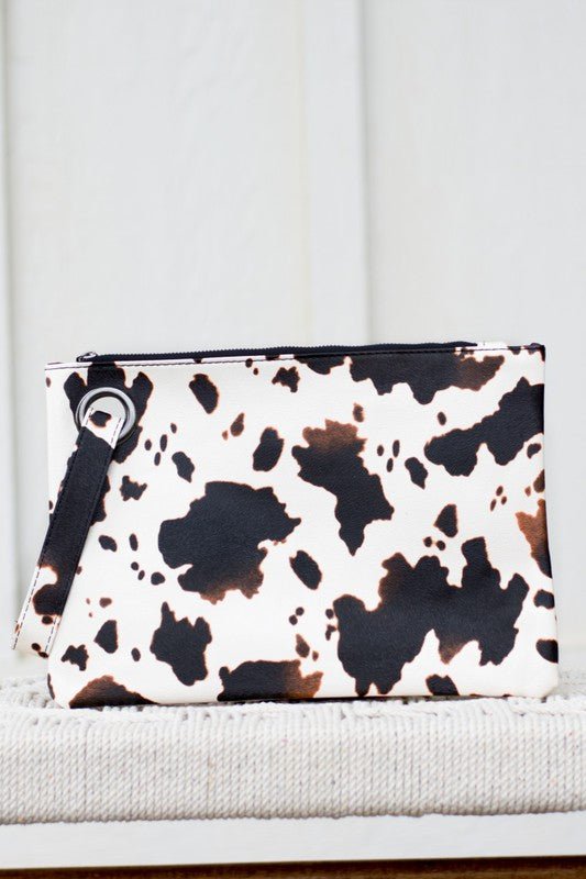 Cow Print Oversized Everyday Clutch - Coeur de la Mode