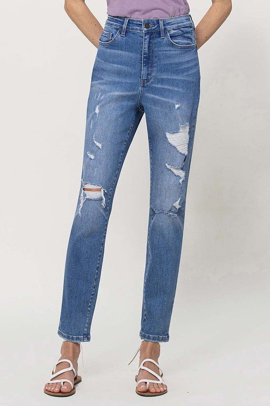 Distressed Mom Jeans - Coeur de la Mode